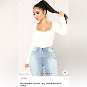 FashionNova White BodySuit